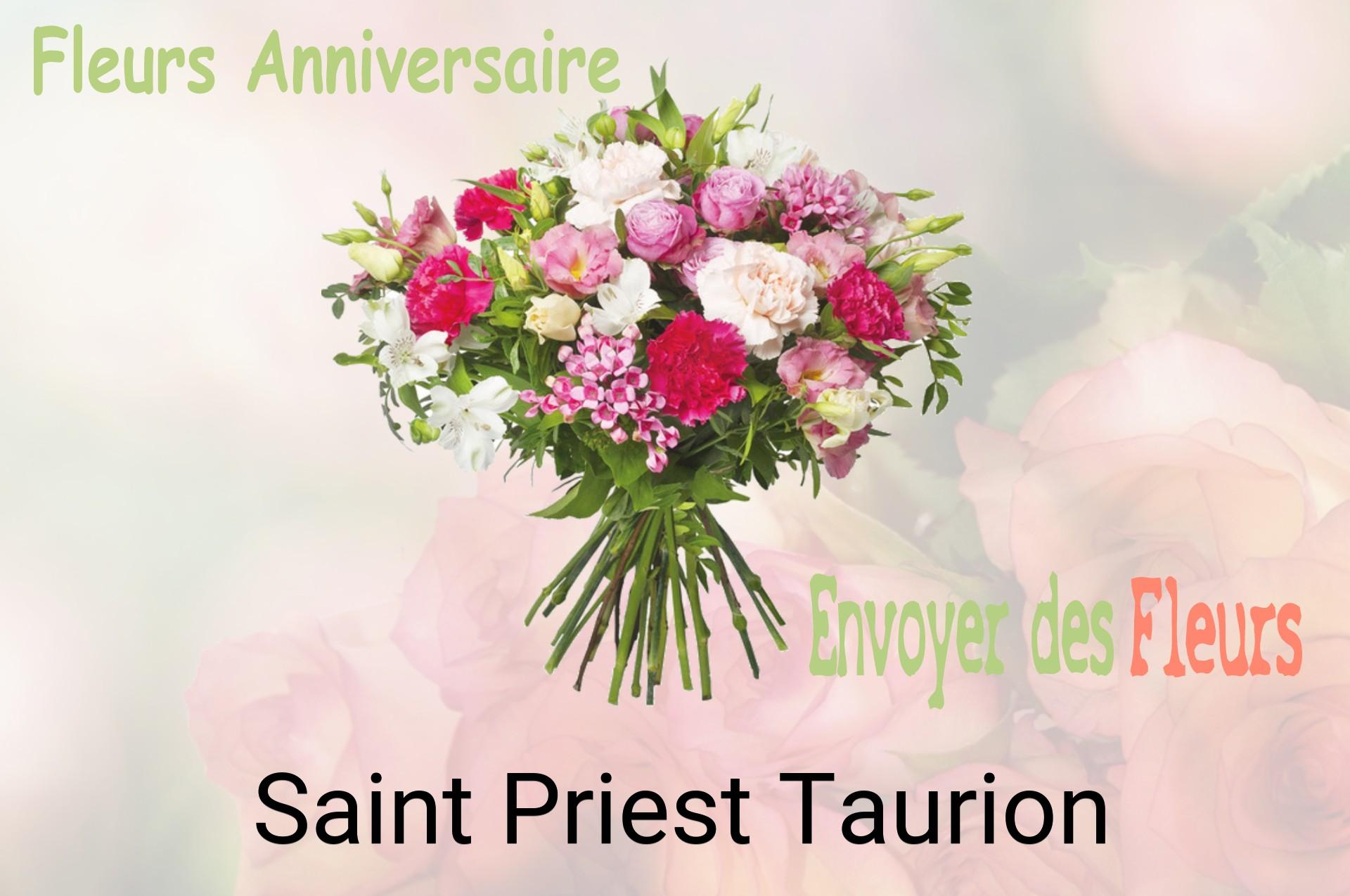 Bouquet de fleurs d’anniversaire livré à Saint-Priest-Taurion
