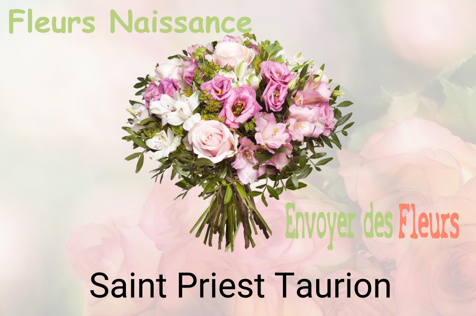 Bouquet de fleurs de naissance livré à Saint-Priest-Taurion